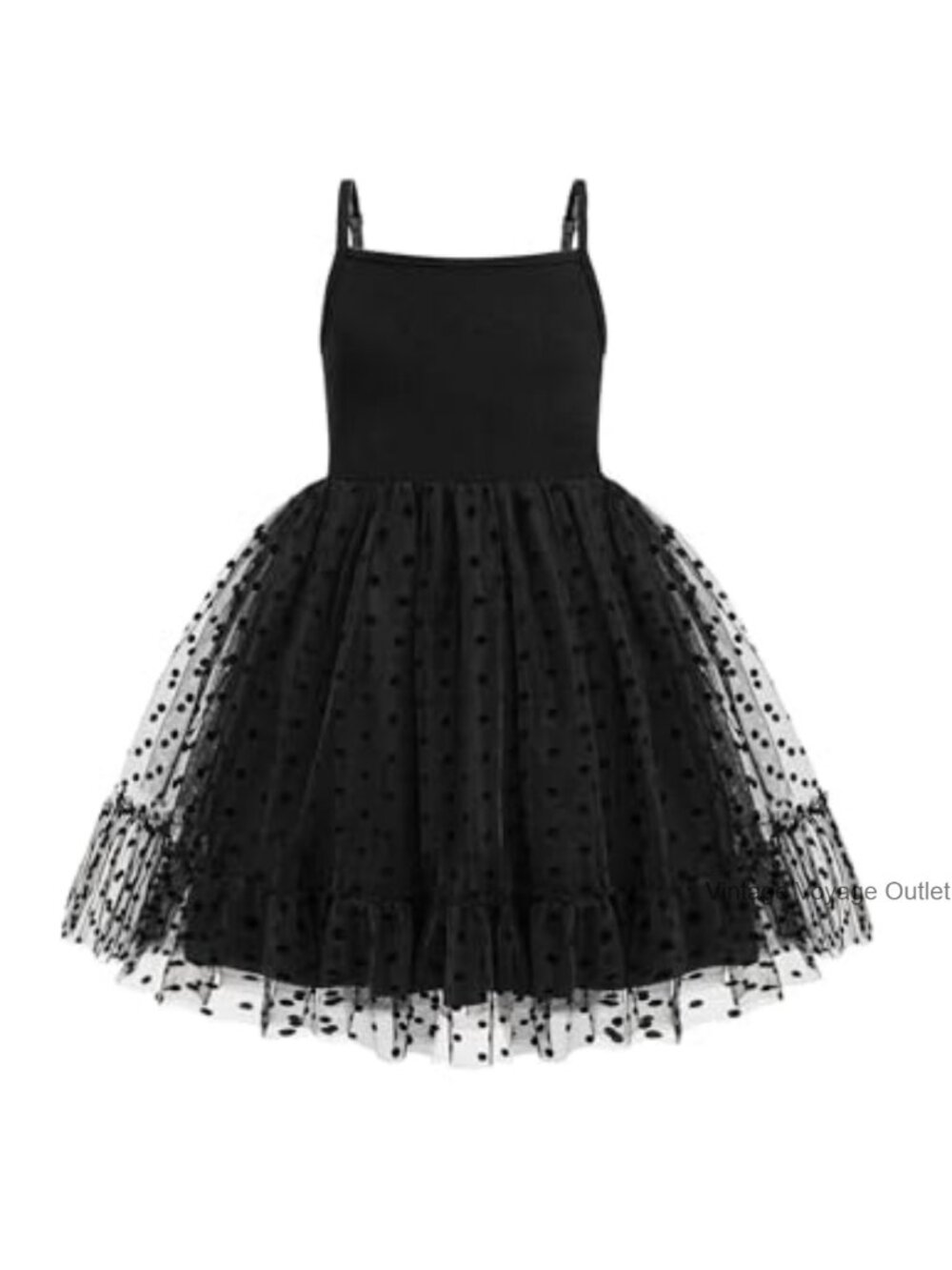Toddler Girls Tulle Dress Tutu Spaghetti Strap Pleated Formal Party